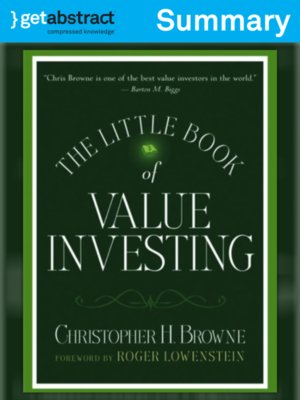 cover image of The Little Book of Value Investing (Summary)